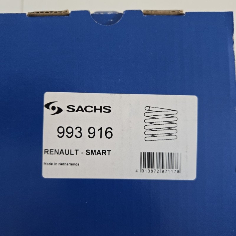 Sachs 993916 front suspension spring for Smart ForFour 0.9-