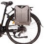 Reinforced EASYBIKE rear bag attachment via plastic eyelets for bicycles