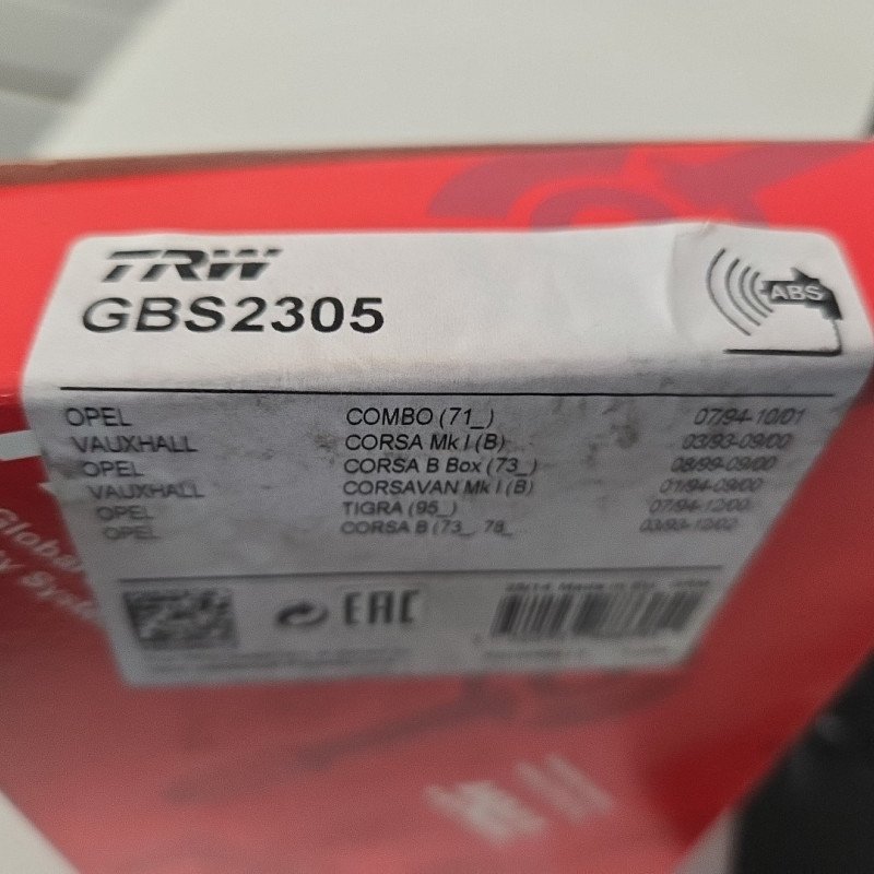Wheel speed sensor (ABS) TRW for OPEL