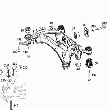 NEW MERCEDES-BENZ C W204 REAR SUBFRAME CAP SCREW A0039902705 ORIGINAL
