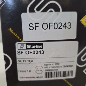 Oil filter STARLINE SF OF0243 for MERCEDES-BENZ 93156747