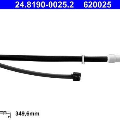 ATE 24.8190-0025.2 Brake pad wear sensor for PORSCHE 911, BOXSTER, CAYMAN