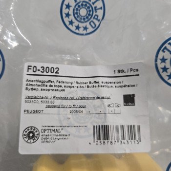OPTIMAL F0-3002 Rubber Buffer, suspension suitable for PEUGEOT 1007, 207
