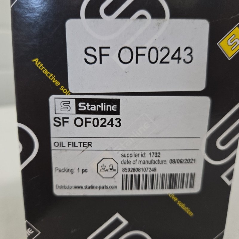 Oil filter STARLINE SF OF0243 for MERCEDES-BENZ 93156747