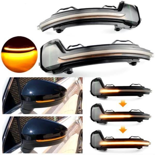 MIRROR LED design turn signal - set for VW TIGUAN MK2 2017 - 2019yr.