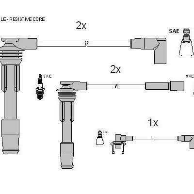 IGNITION CABLE S ZK 8914 ST STARLINE for Renault CLIO R19
