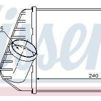 Air cooler - intercooler NISSENS for FIAT STILO 1.9 D multijet