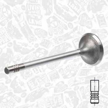 4x SET ET ENGINETEAM Inlet valves 28,5mm, Intake Side, Chromed for 2.0 CDTi