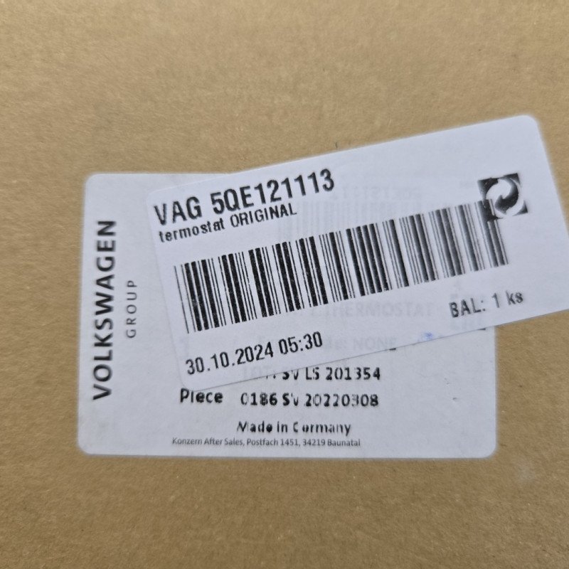 Genuine VW Audi E-Bora E-Crafter e-Golf Q2L BEV 0K2 BE1 Thermostat 5QE121113